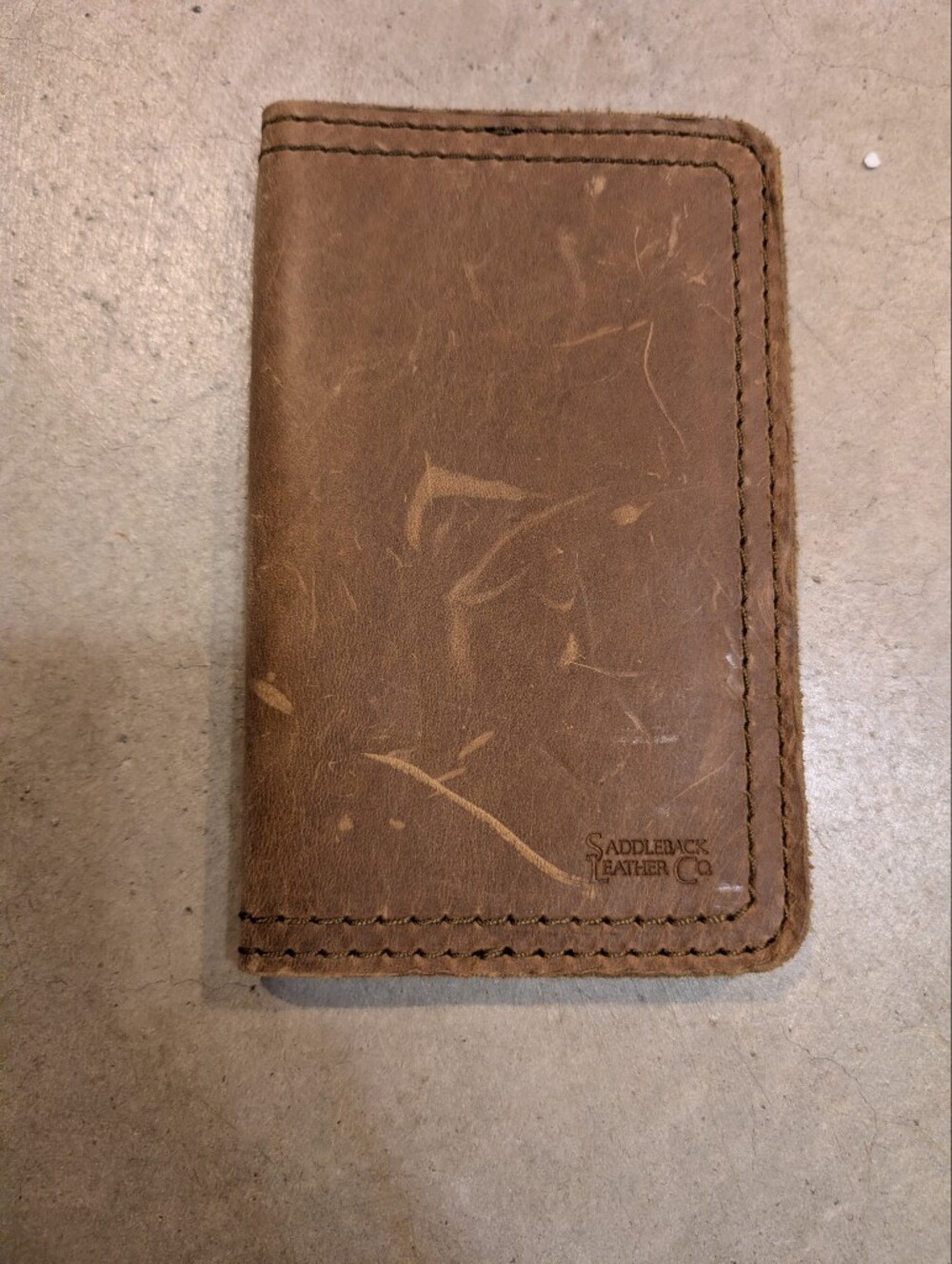 Saddle Back Brown Rustic Leather Cover Passport Holder?